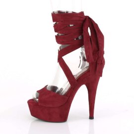 Pleaser Sandalette DELIGHT-679 Burgundrot EU-36 / US-6