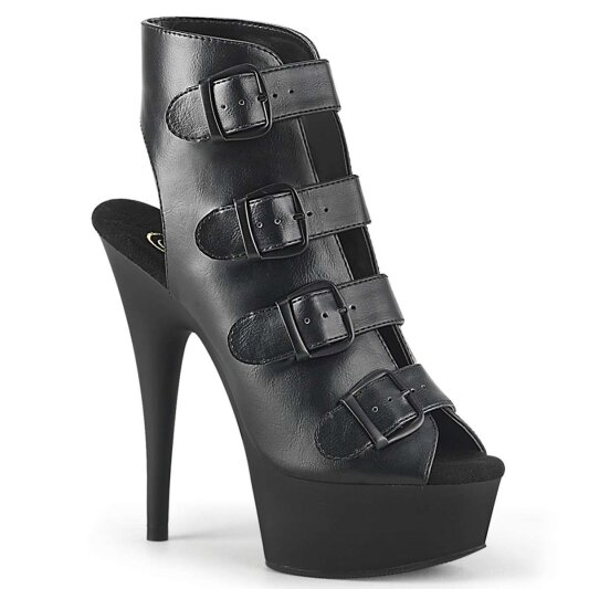 Pleaser Stiefelette DELIGHT-683 Schwarz EU-36 / US-6