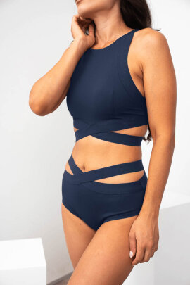 Lunalae Shorts Low Waist Tara Navy L
