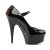 Pleaser Sandalette DELIGHT-687FH Schwarz Rot EU-41 / US-11
