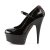 Pleaser Sandalette DELIGHT-687FH Schwarz Rot EU-35 / US-5