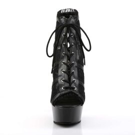 Pleaser Stiefelette DELIGHT-696LC Schwarz EU-35 / US-5