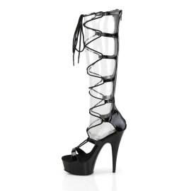 Pleaser Sandalette DELIGHT-698 Schwarz EU-35 / US-5