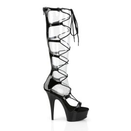Pleaser Sandalette DELIGHT-698 Schwarz EU-35 / US-5