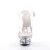 Pleaser Sandalette ECLIPSE-608 Transparent Silber EU-39 / US-9