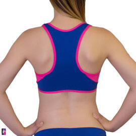 PoleFit Top Retro Sport S Blau / Pink