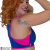 PoleFit Top Retro Sport S Blau / Pink