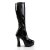 Pleaser Kniestiefel ELECTRA-2000Z Schwarz EU-37 / US-7