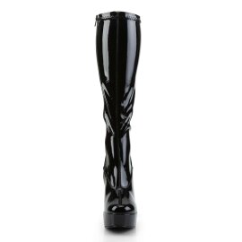 Pleaser Kniestiefel ELECTRA-2000Z Schwarz EU-39 / US-9