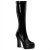 Pleaser Kniestiefel ELECTRA-2000Z Schwarz EU-39 / US-9