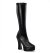 Pleaser Kniestiefel ELECTRA-2000Z Schwarz EU-36 / US-6
