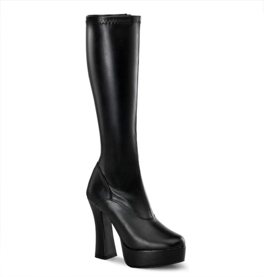 Pleaser Kniestiefel ELECTRA-2000Z Schwarz EU-38 / US-8