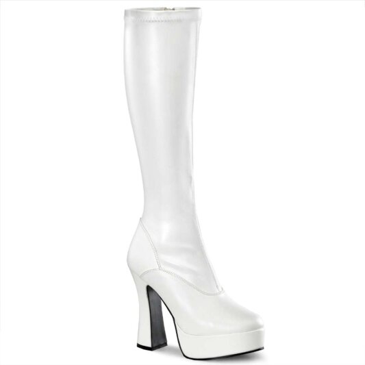 Pleaser Kniestiefel ELECTRA-2000Z Weiß EU-36 / US-6