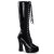 Pleaser Kniestiefel ELECTRA-2020 Schwarz EU-37 / US-7