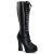 Pleaser Kniestiefel ELECTRA-2020 Schwarz EU-38 / US-8