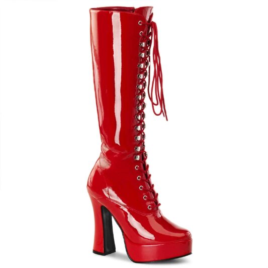 Pleaser Kniestiefel ELECTRA-2020 Rot EU-37 / US-7