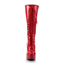 Pleaser Kniestiefel ELECTRA-2020 Rot EU-37 / US-7