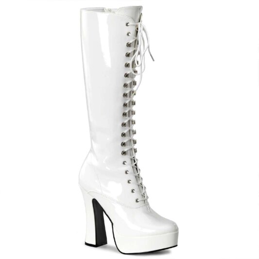 Pleaser Kniestiefel ELECTRA-2020 Weiß EU-36 / US-6