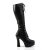 Pleaser Kniestiefel ELECTRA-2023 Schwarz EU-37 / US-7