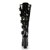 Pleaser Kniestiefel ELECTRA-2042 Schwarz EU-37 / US-7