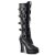 Pleaser Kniestiefel ELECTRA-2042 Schwarz EU-37 / US-7