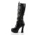 Pleaser Kniestiefel ELECTRA-2042 Schwarz EU-37 / US-7