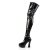 Pleaser Overknee Stiefel ELECTRA-3000Z Schwarz EU-42 / US-12