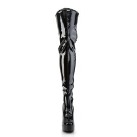 Pleaser Overknee Stiefel ELECTRA-3000Z Schwarz EU-38 / US-8