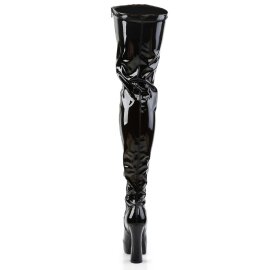 Pleaser Overknee Stiefel ELECTRA-3000Z Schwarz EU-38 / US-8