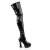 Pleaser Overknee Stiefel ELECTRA-3000Z Schwarz EU-38 / US-8