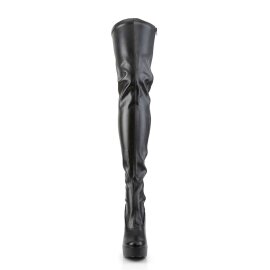 Pleaser Overknee Stiefel ELECTRA-3000Z Schwarz EU-37 / US-7