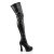 Pleaser Overknee Stiefel ELECTRA-3000Z Schwarz EU-38 / US-8