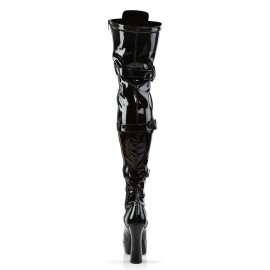 Pleaser Overknee Stiefel ELECTRA-3028 Schwarz EU-42 / US-12