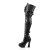 Pleaser Overknee Stiefel ELECTRA-3028 Schwarz EU-42 / US-12