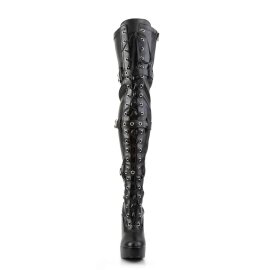 Pleaser Overknee Stiefel ELECTRA-3028 Schwarz EU-37 / US-7