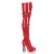 Pleaser Overknee Stiefel ELECTRA-3028 Rot EU-36 / US-6