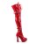 Pleaser Overknee Stiefel ELECTRA-3028 Rot EU-37 / US-7
