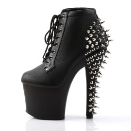 Pleaser Stiefelette FEARLESS-700-28 Schwarz EU-35 / US-5