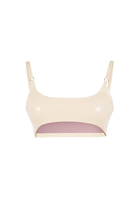 Naughty Thoughts Top Sinner Underboob Vinyl Cream XL