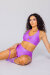 AMBR Designs Garter Highs Shorts Violet L