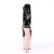 Pleaser Stiefelette FLAMINGO-1020 Schwarz Rose-Gold Chrom EU-35 / US-5