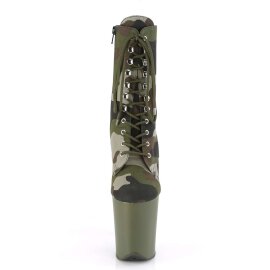 Pleaser Stiefelette FLAMINGO-1020CAMO Camouflage EU-35 / US-5