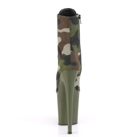 Pleaser Stiefelette FLAMINGO-1020CAMO Camouflage EU-35 / US-5