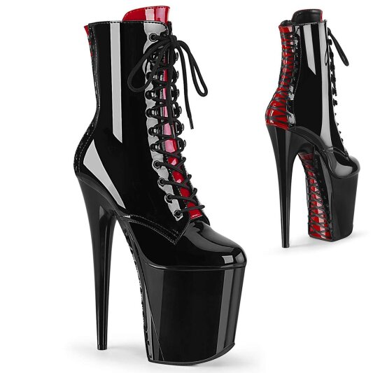 Pleaser Stiefelette FLAMINGO-1020FH Schwarz EU-36 / US-6