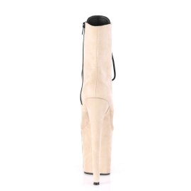 Pleaser Stiefelette FLAMINGO-1020FS Beige EU-37 / US-7