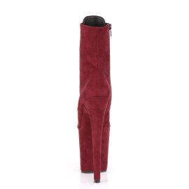 Pleaser Stiefelette FLAMINGO-1020FS Burgundrot EU-42 / US-12