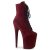 Pleaser Stiefelette FLAMINGO-1020FS Burgundrot EU-36 / US-6
