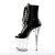 Pleaser Stiefelette FLAMINGO-1021 Schwarz Transparent EU-35 / US-5