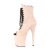 Pleaser Stiefelette FLAMINGO-1021FS Beige EU-35 / US-5