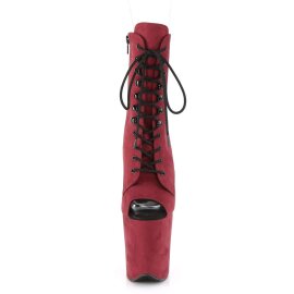 Pleaser Stiefelette FLAMINGO-1021FS Burgundrot EU-35 / US-5